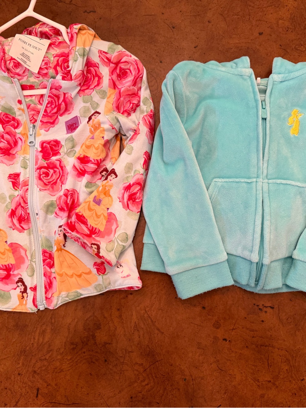 Posh peanut 18-24 months Belle reversible jacket, Jasmine velour hoodie bundle